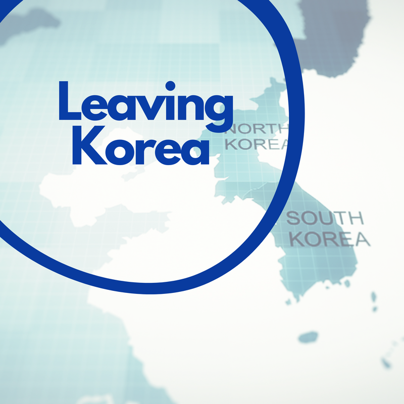 Leaving Korea